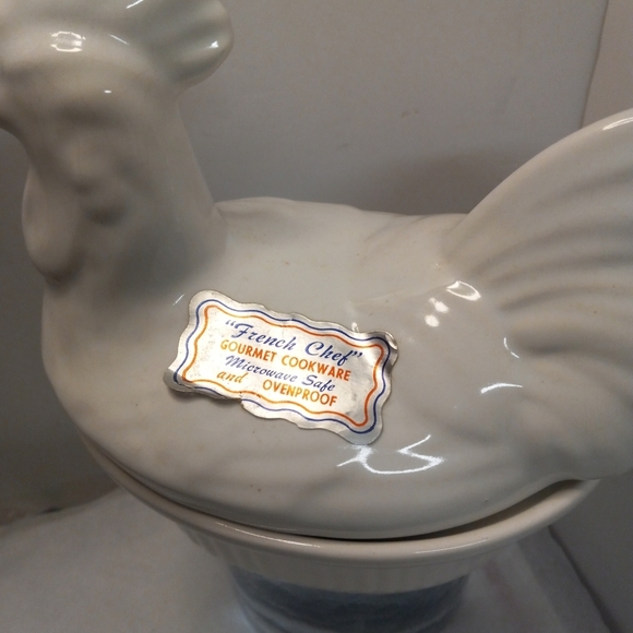 French Chef Gourmet Cookware Rooster Gravy Server California Pottery Ovenproof - Picture 2 of 11